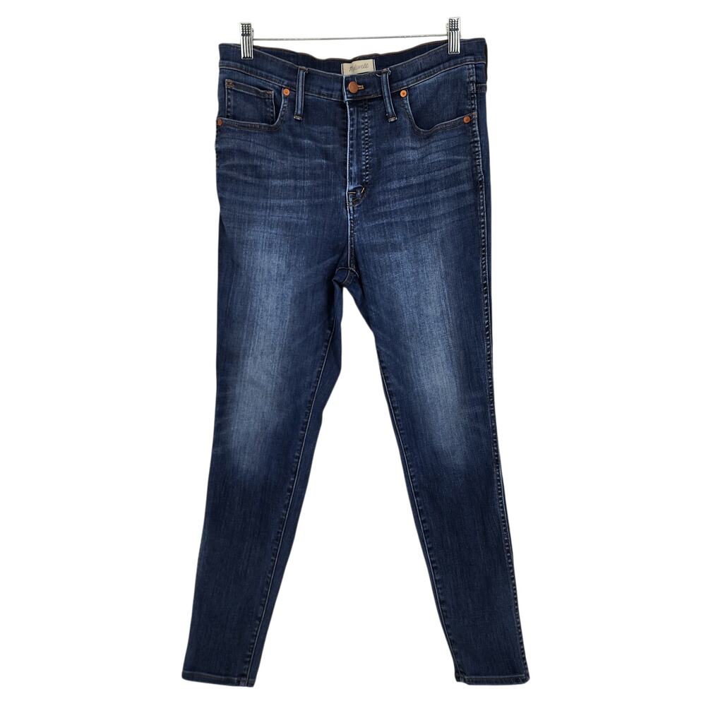 Madewell Dark Wash 10” High Rise Stretch Skinny Jeans Size 31